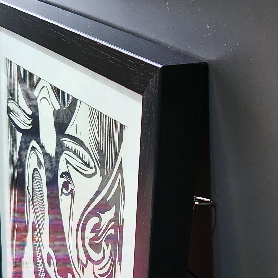 The Large Cow Lying Down -Ernst Ludwig Kirchner - Box Frame 14 x 11.5 inches