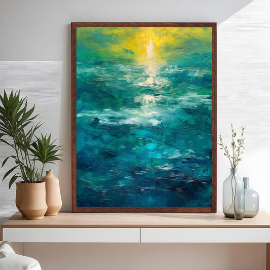 Sunset over the ocean