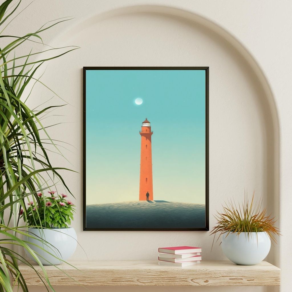 Lighthouse on sand