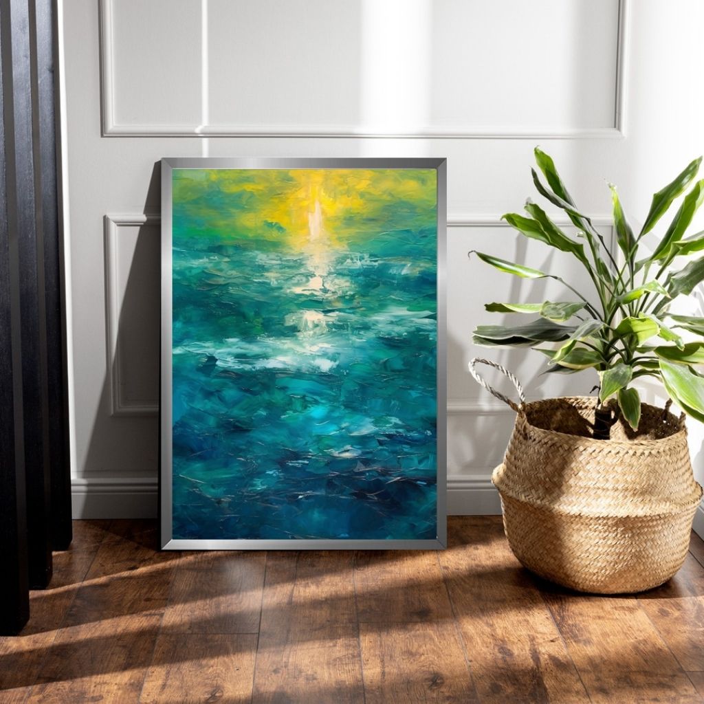 Sunset over the ocean