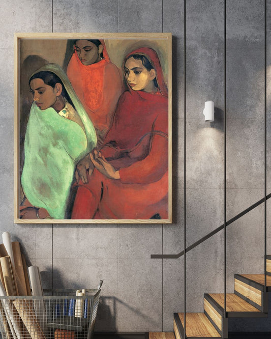 A group of three women - Amrita Shergill