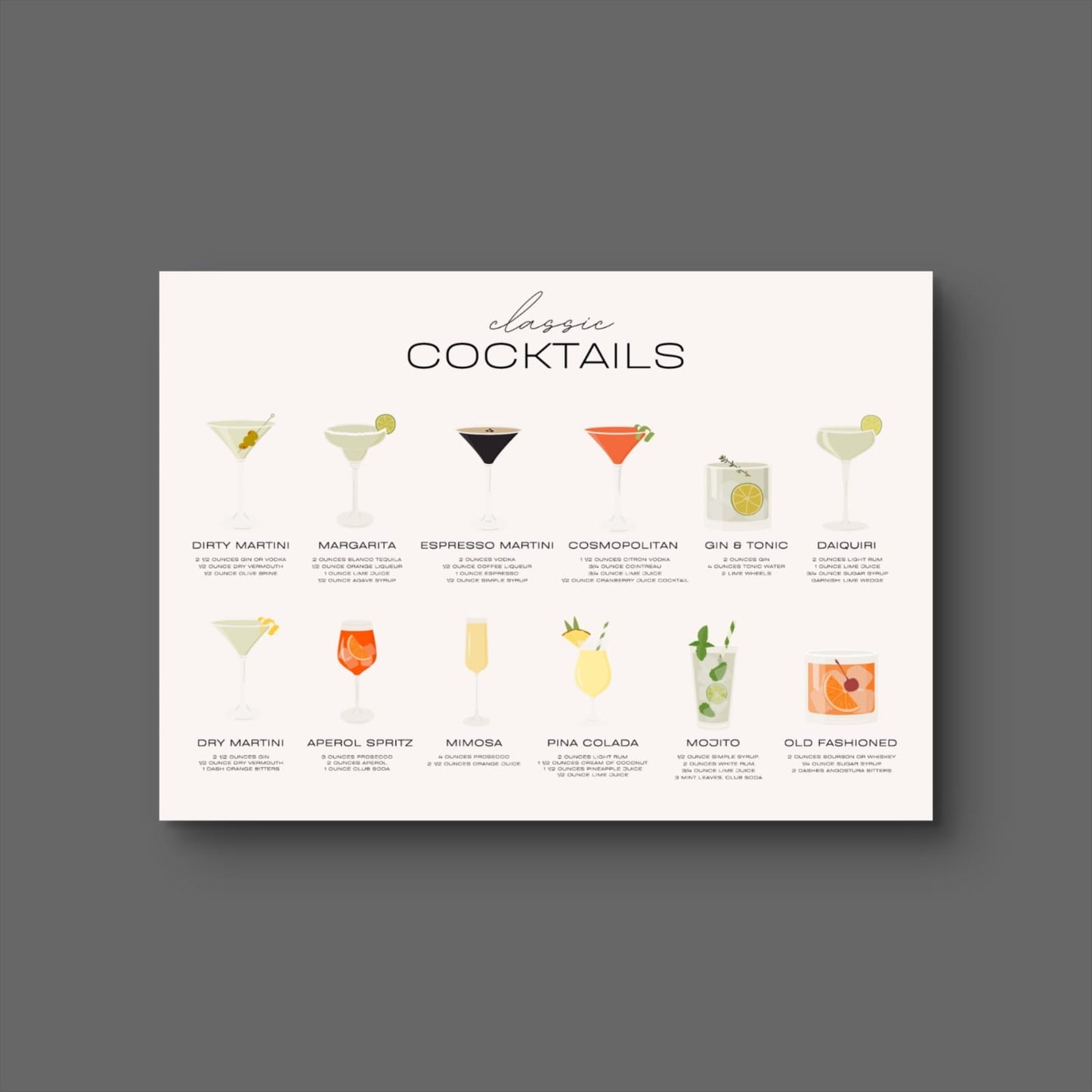 Classic Cocktails