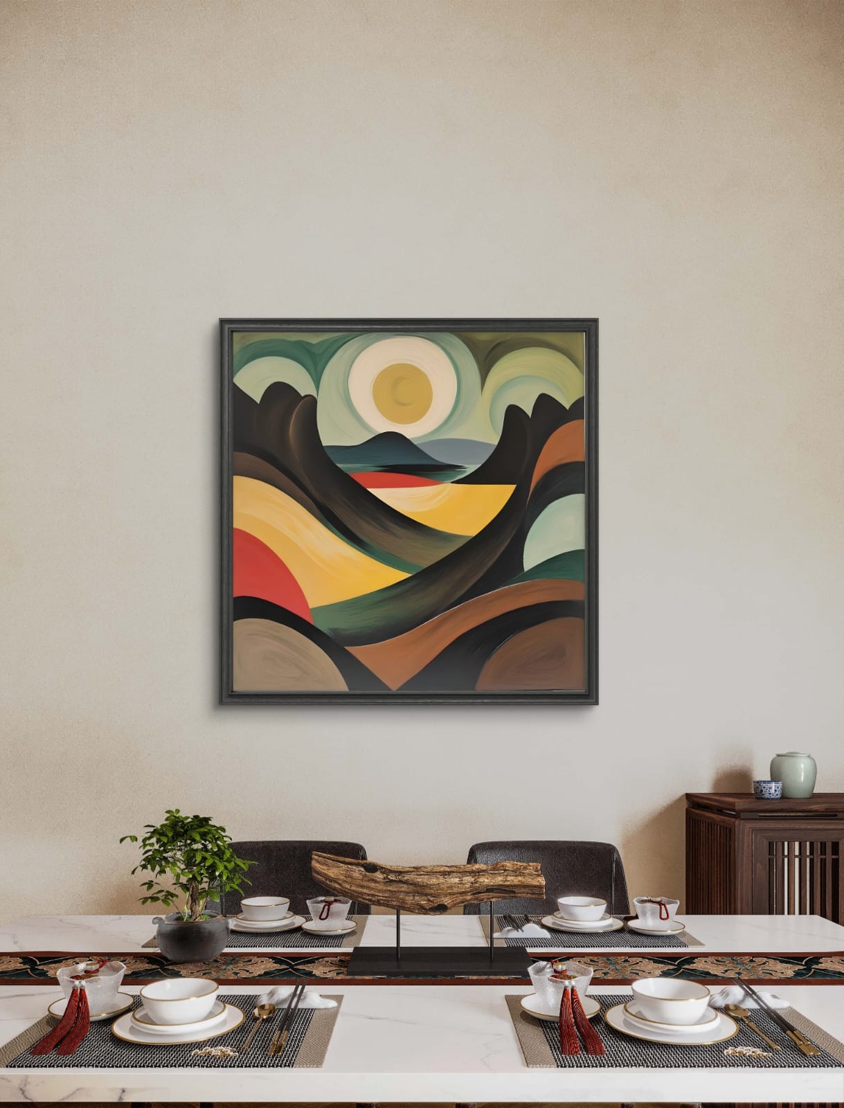 Abstract Strokes Wave