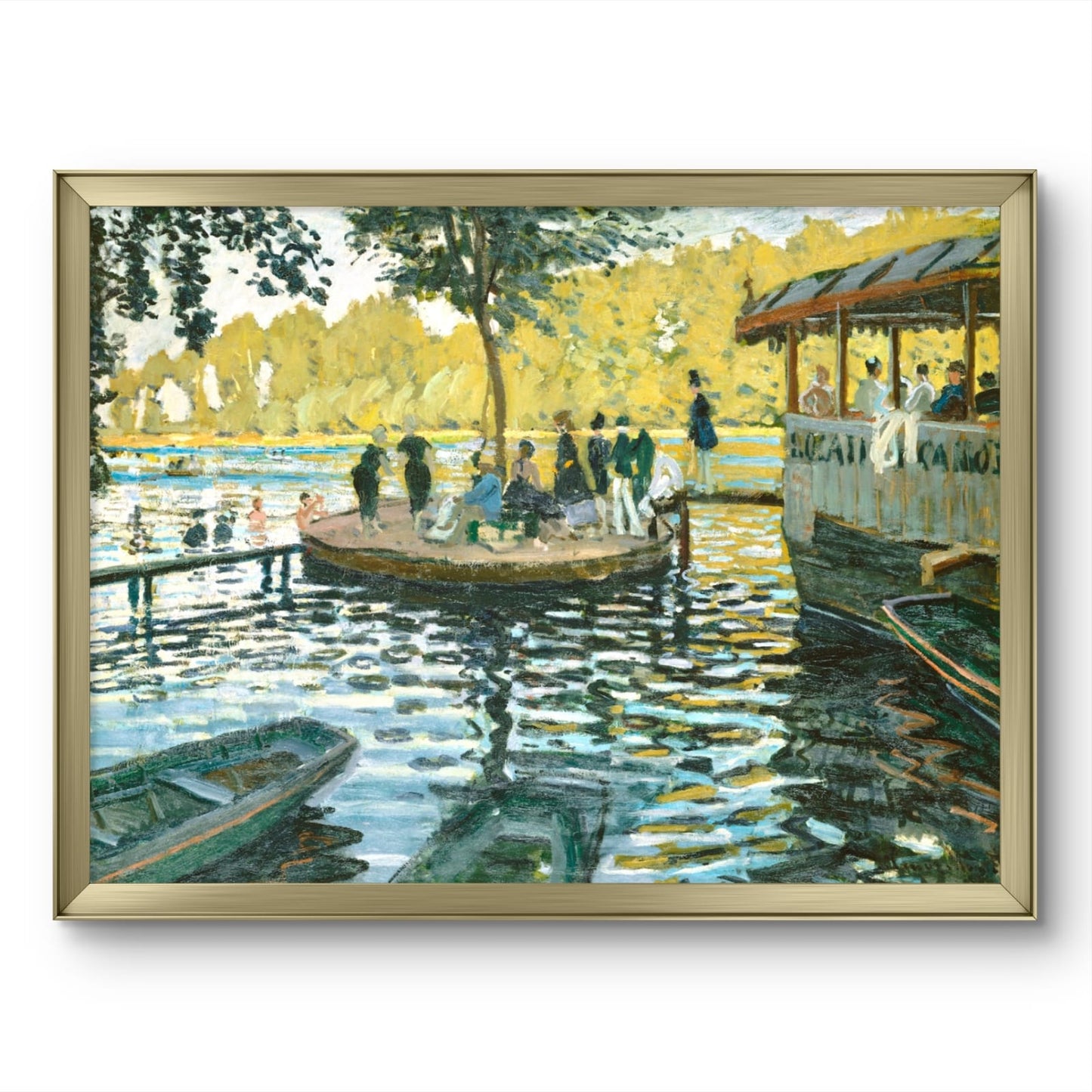 La Grenouillere floating restaurant - Claude Monet