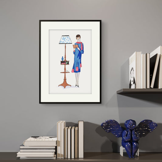 The afternoon dress – Premium Abstract Art Print