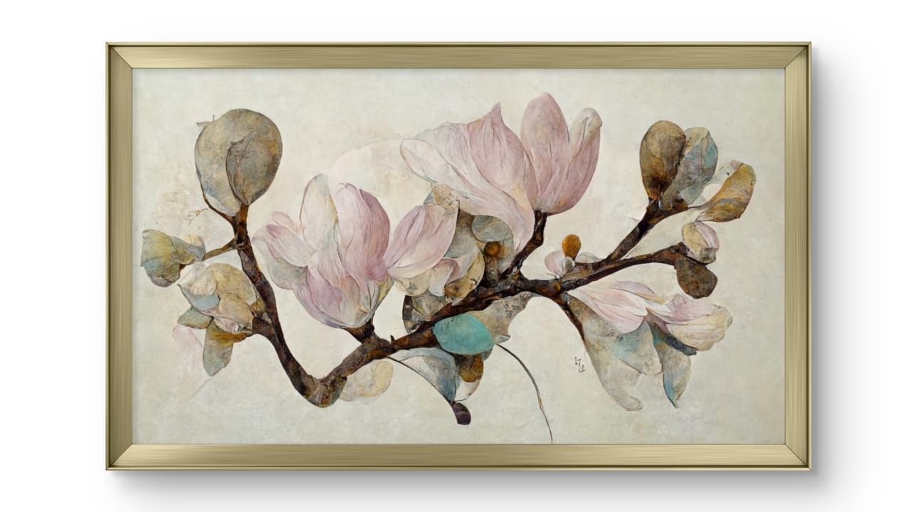 Magnolia Magique – Premium Abstract Art Print