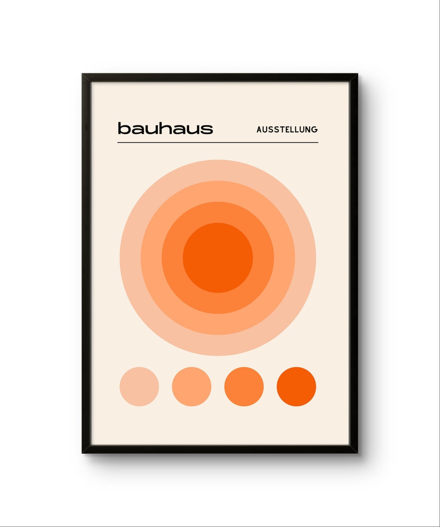 Bauhaus Orange – Premium Abstract Art Print