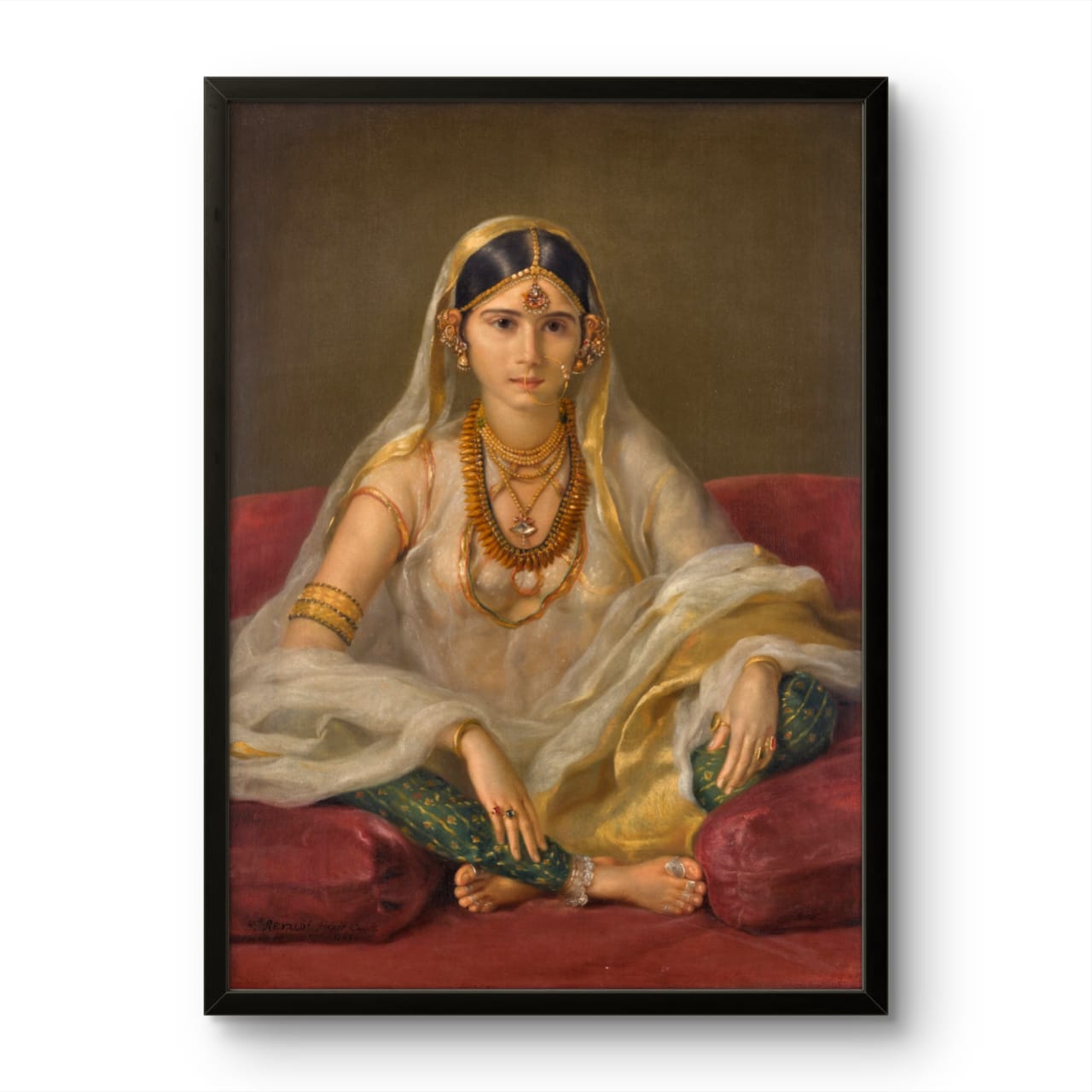 A mughal woman - Francesco Renaldi – Premium Abstract Art Print
