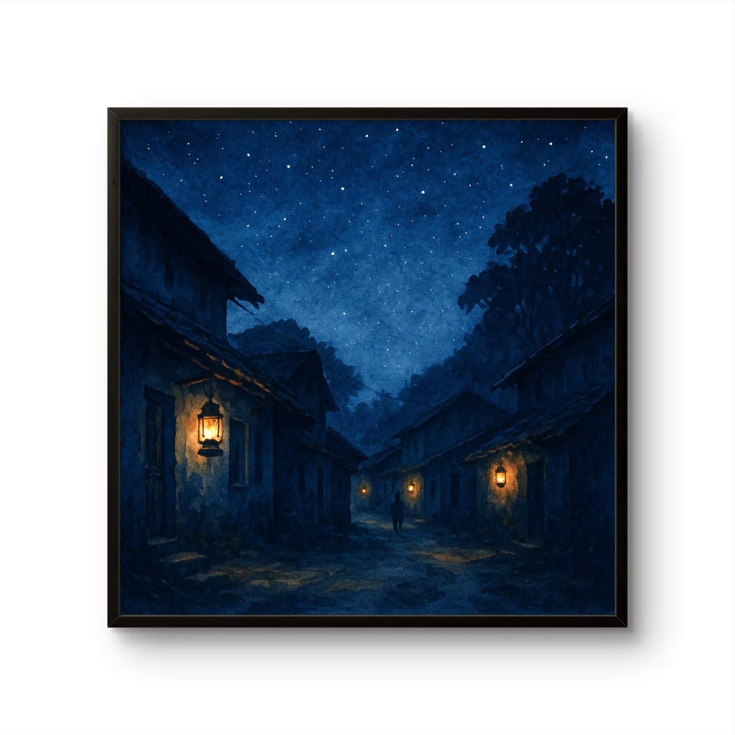 Village Street at Night