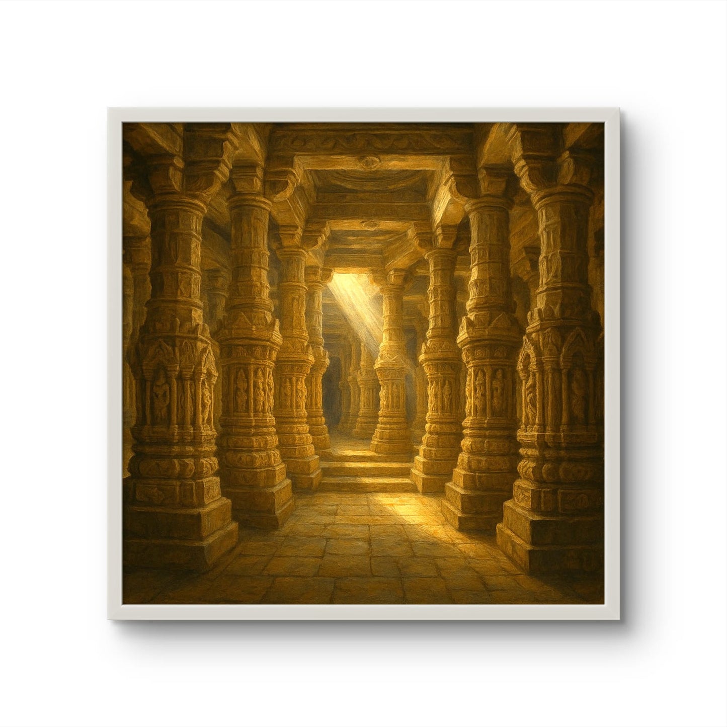 Morning Rays at a Jain Temple