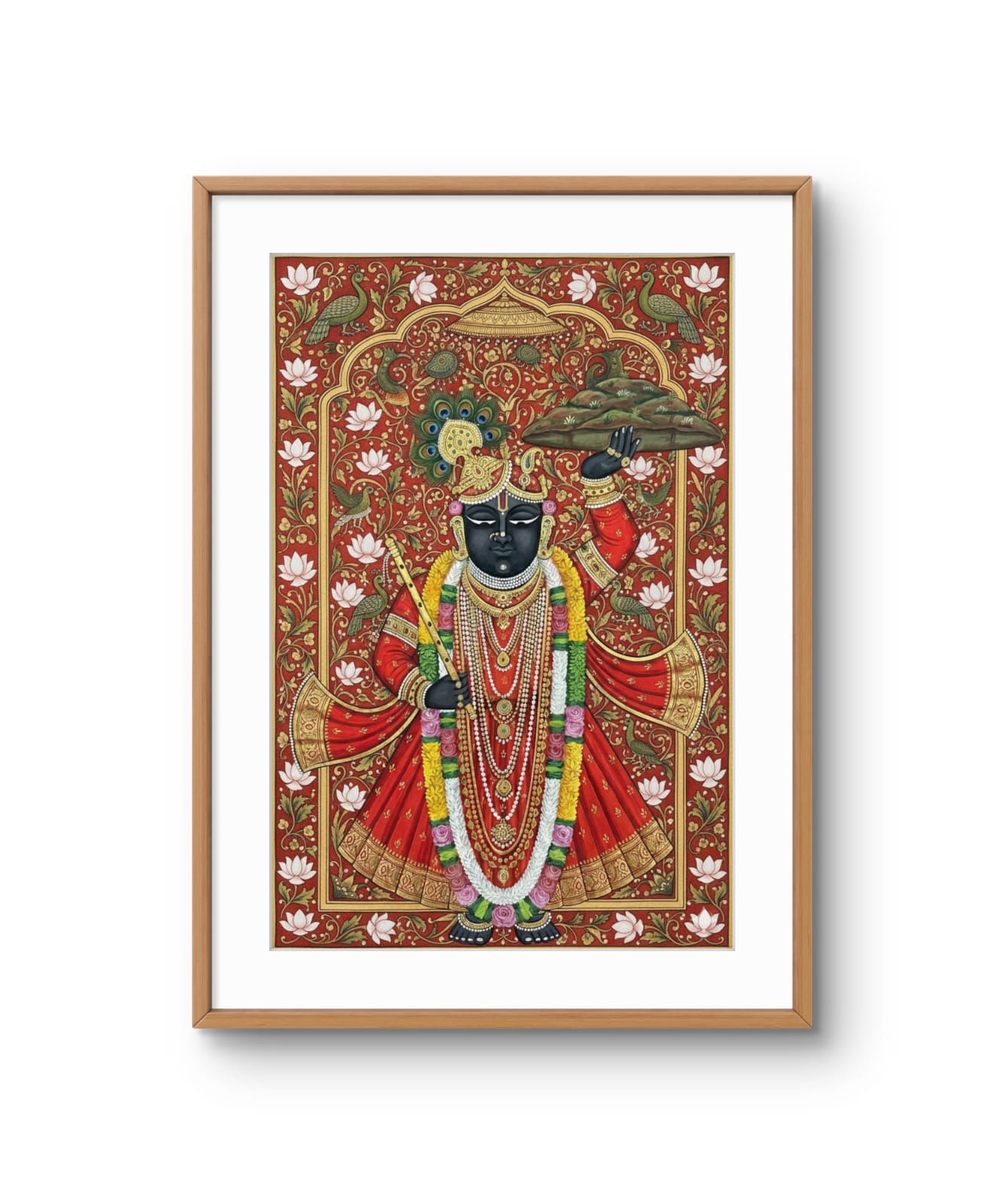 Shrinathji in Red Shringar