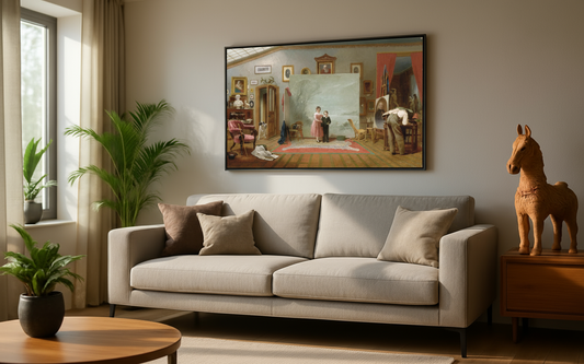 Interior with Portraits