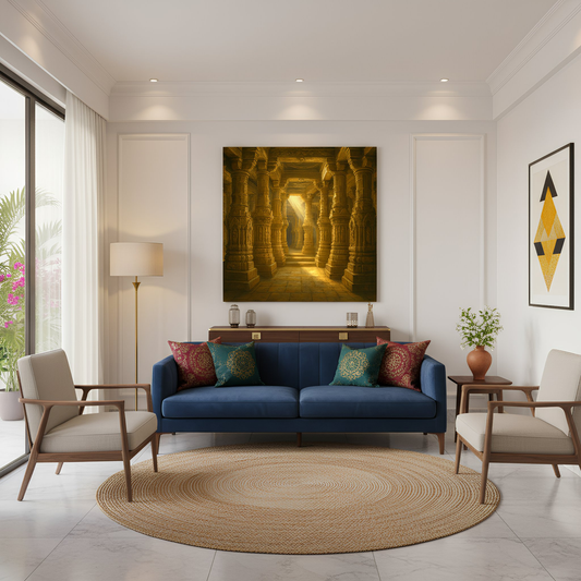 Morning Rays at a Jain Temple