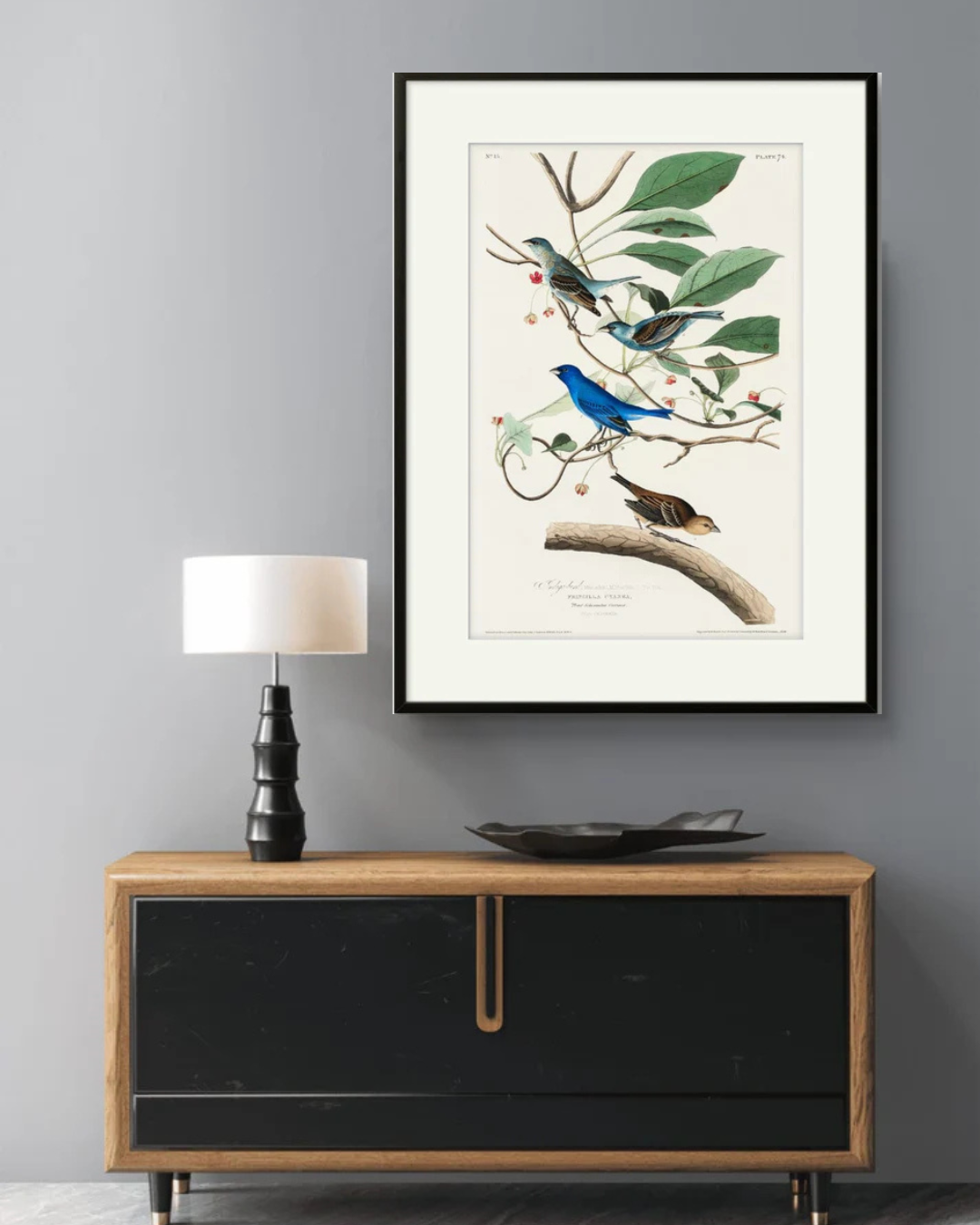 Indigo Bird – Premium Abstract Art Print