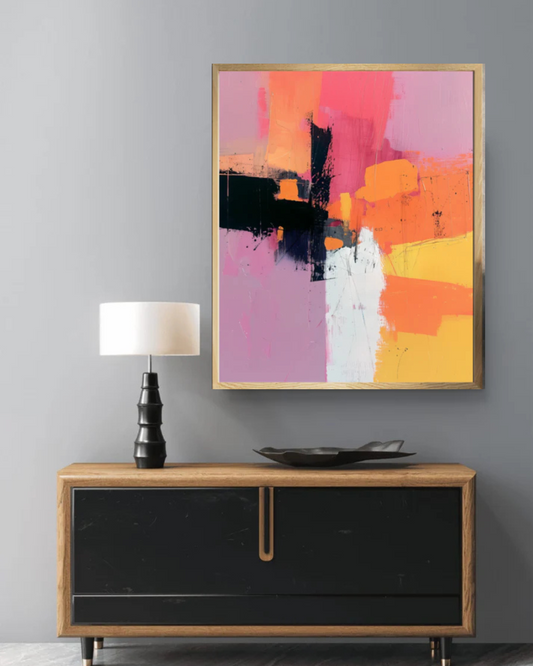 Mauve Madness โ Premium Abstract Art Print