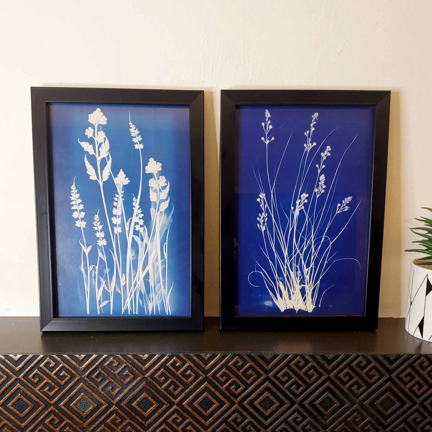 Indigo Hues 7 x 10 inch -Set of 2