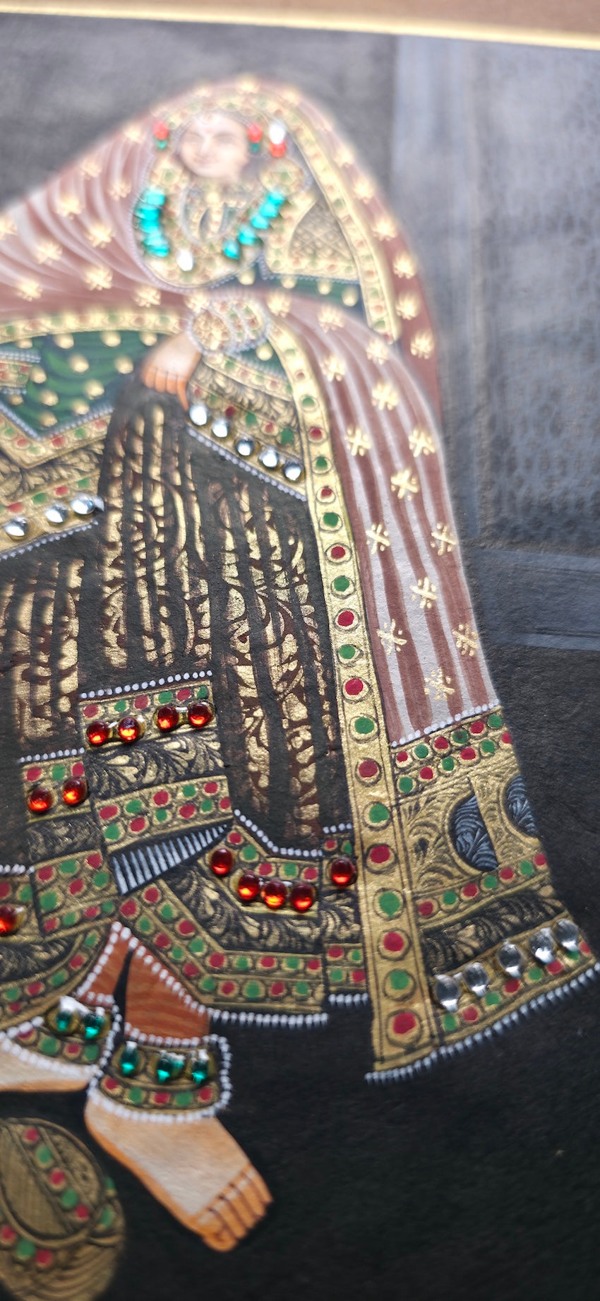 Embellished Raja and Rani - Folio Art - Set of 2