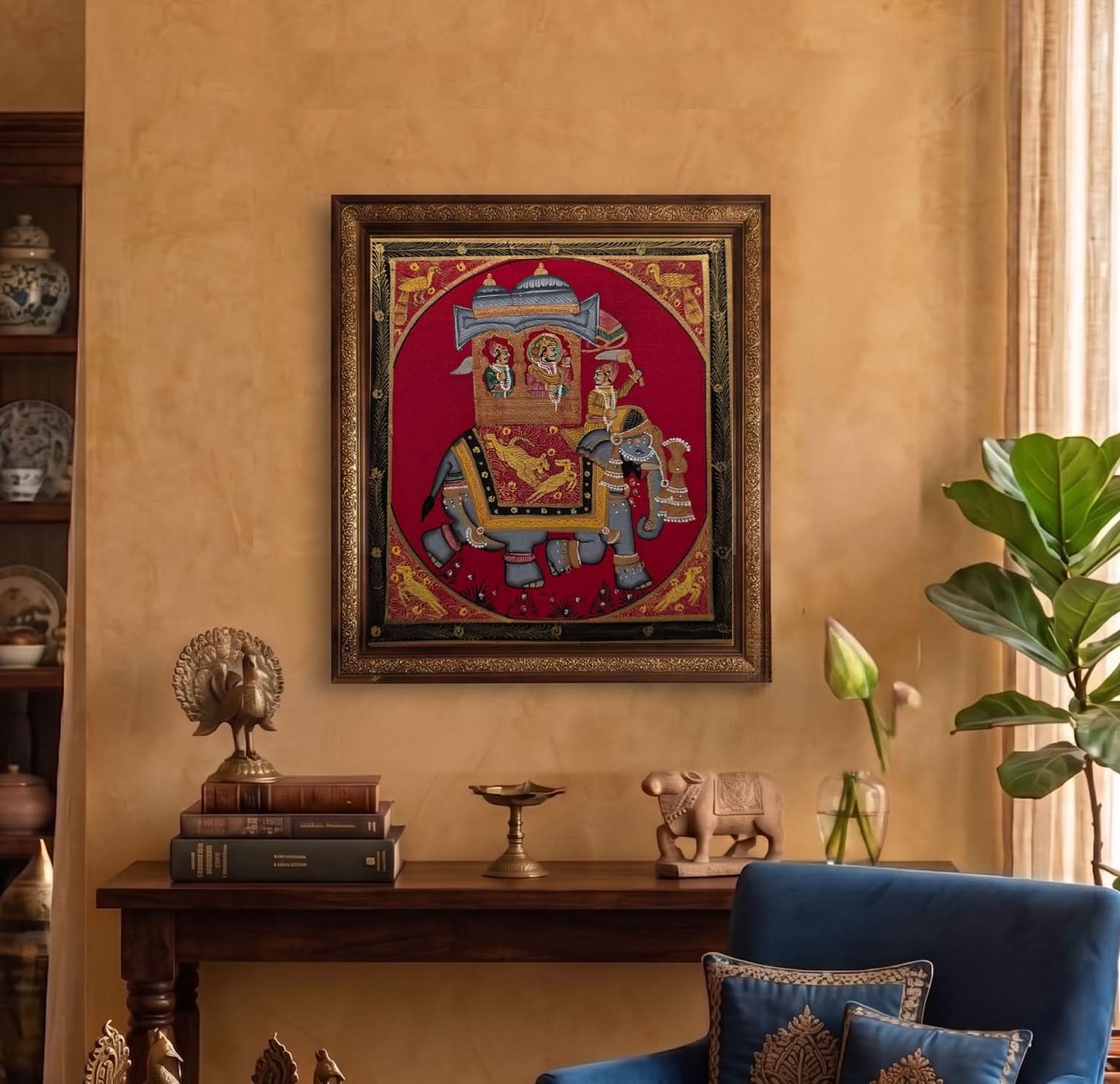 Maharaja on Elephant - Handpainted