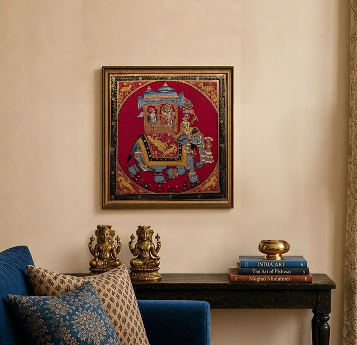 Maharaja on Elephant - Handpainted