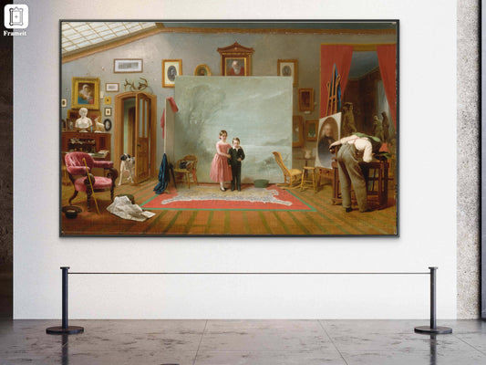 Interior with Portraits