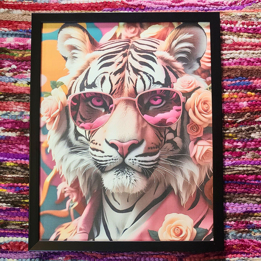 Tiger Swag - Black Frame 14.5x 11.5 inches