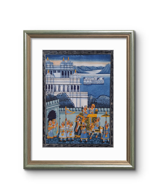 Handpainted Royal Palace and Procession