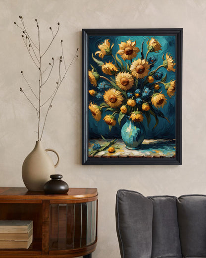 Flower Vase Sunflowers