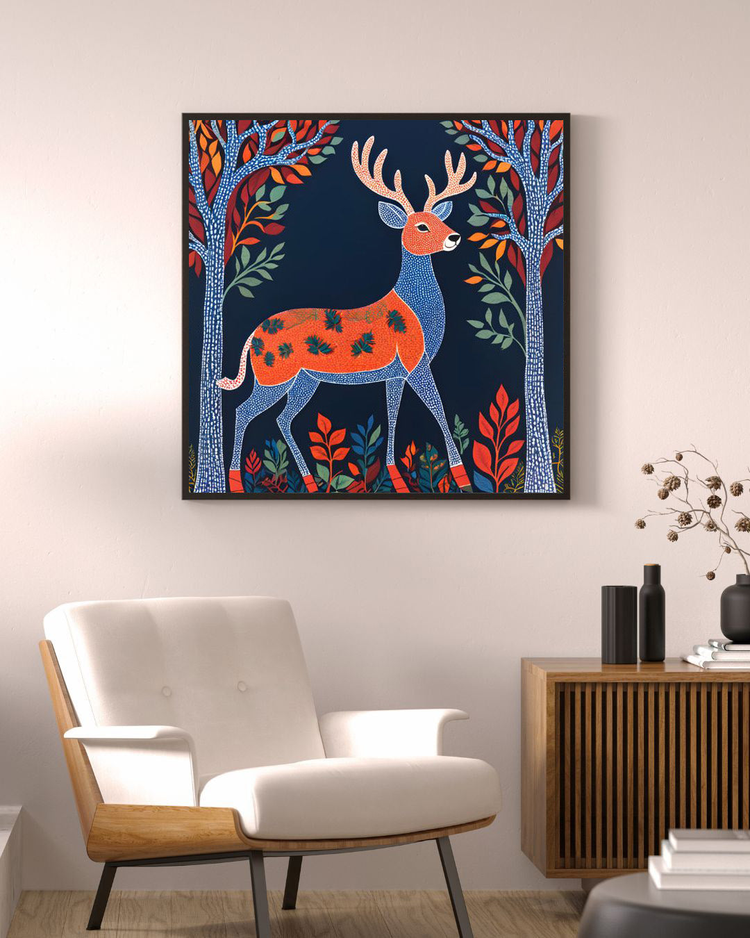 Gond Art Deer