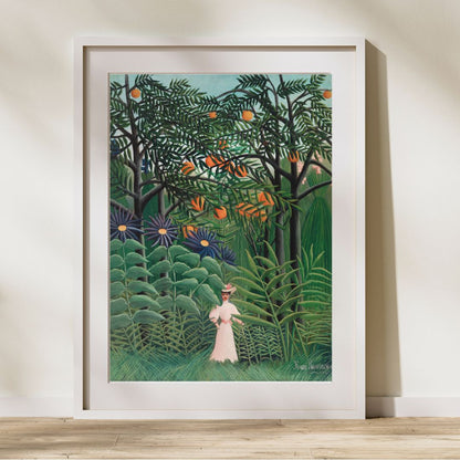 Henri Rousseau - Girl in the forest