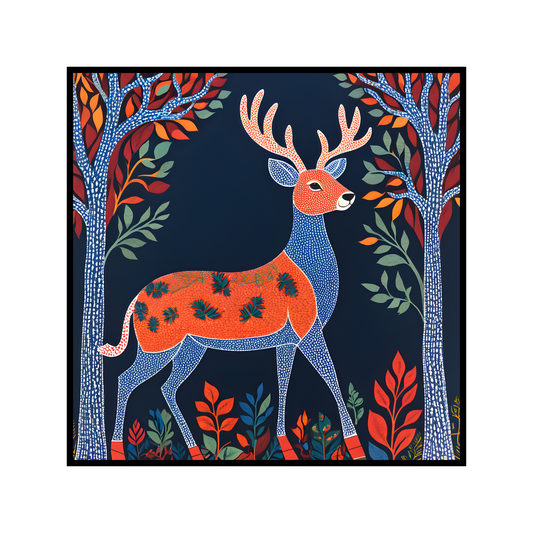 Gond Art Deer