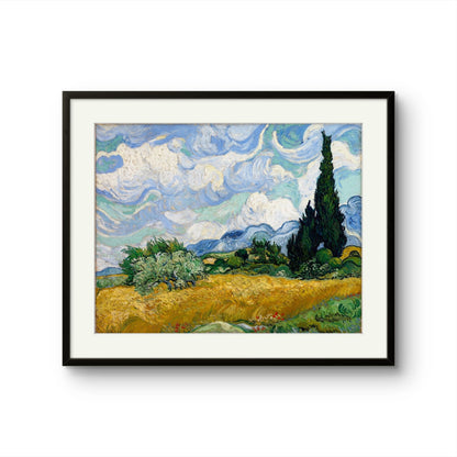 Van Gogh -Wheat field with Cypresses