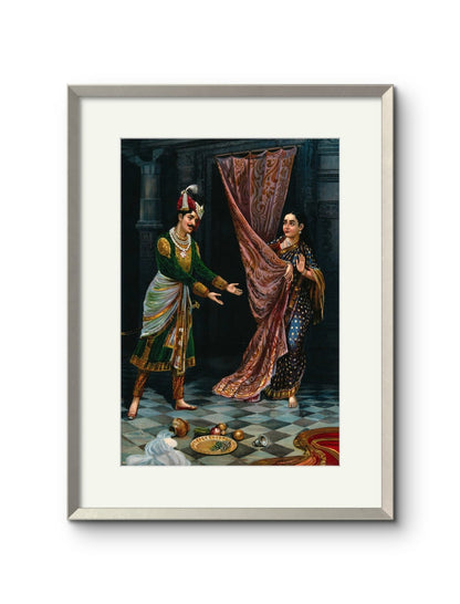 Raja Ravi Varma -Kichaka Making Indecent Proposals to Draupadi