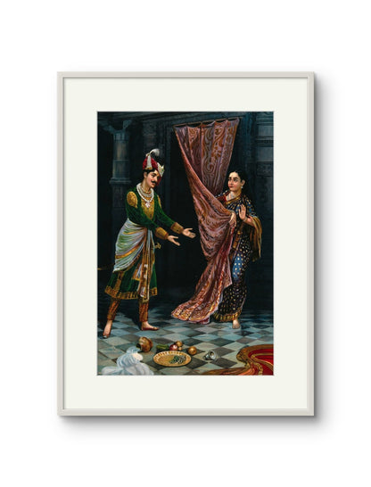 Raja Ravi Varma -Kichaka Making Indecent Proposals to Draupadi