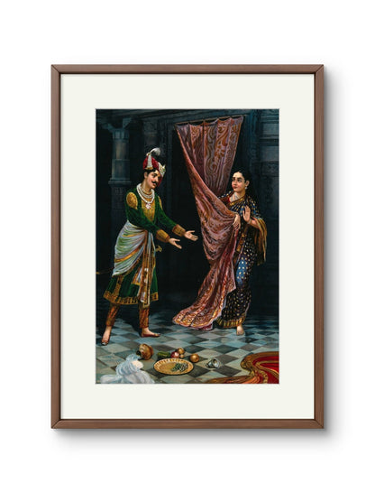 Raja Ravi Varma -Kichaka Making Indecent Proposals to Draupadi