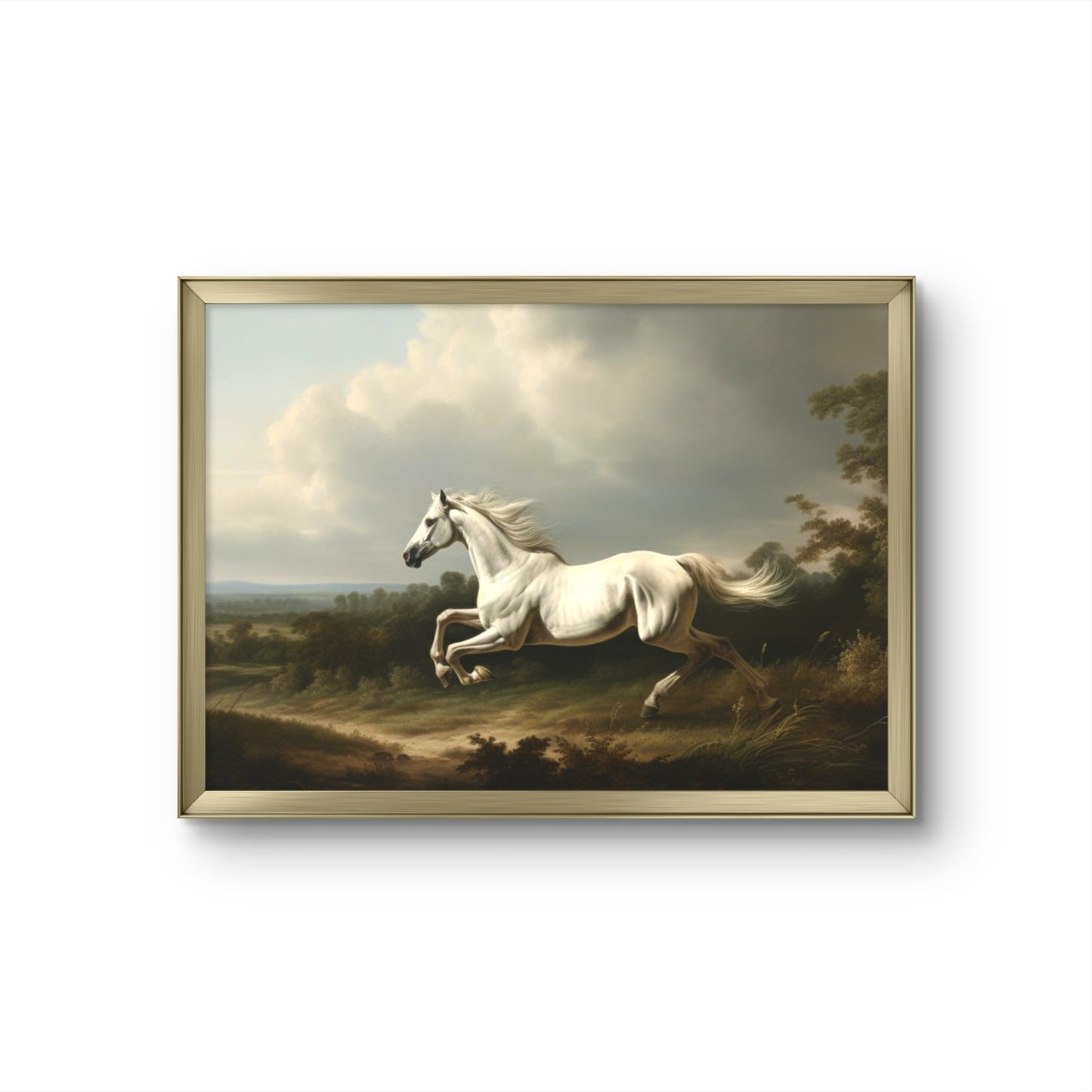 The Majestic White Horse