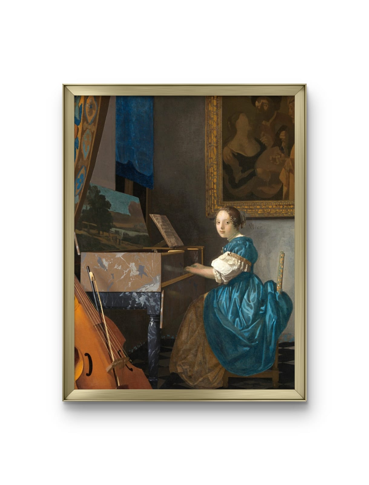 Lady Seated at a Virginal, Johannes Vermeer