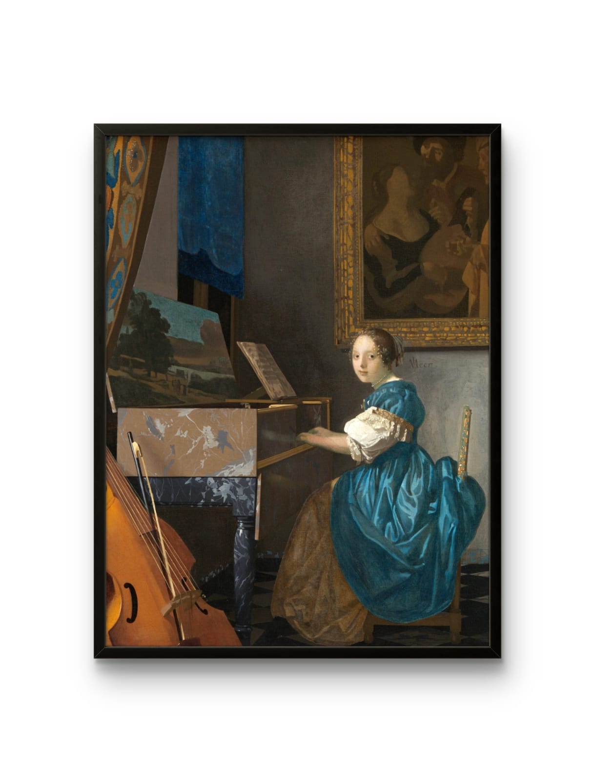 Lady Seated at a Virginal, Johannes Vermeer