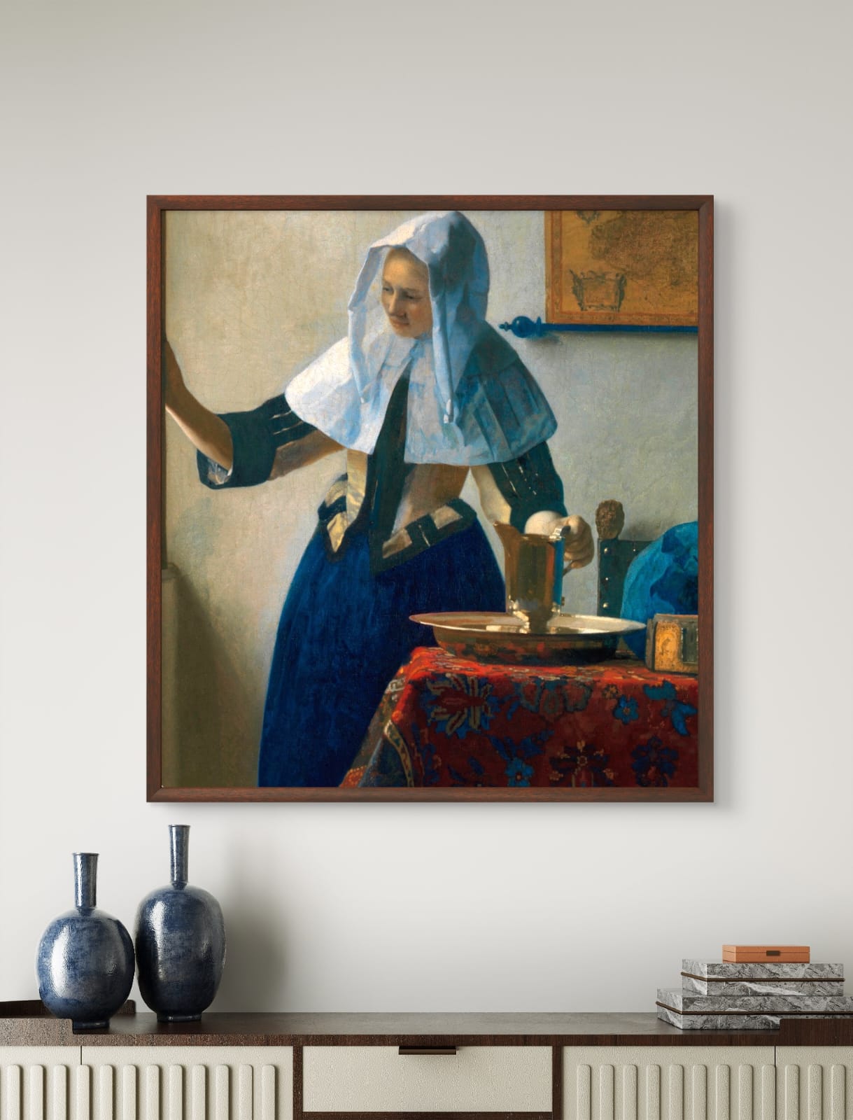 Young Woman with a Water Pitcher by Johannes Vermeer