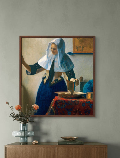 Young Woman with a Water Pitcher by Johannes Vermeer