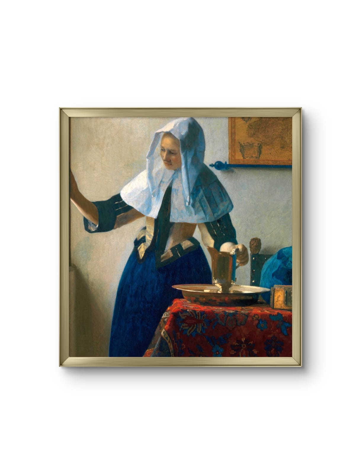 Young Woman with a Water Pitcher by Johannes Vermeer