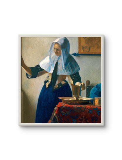 Young Woman with a Water Pitcher by Johannes Vermeer