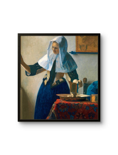 Young Woman with a Water Pitcher by Johannes Vermeer