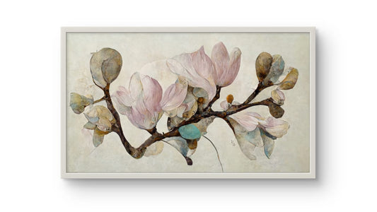 Magnolia Magique – Premium Abstract Art Print