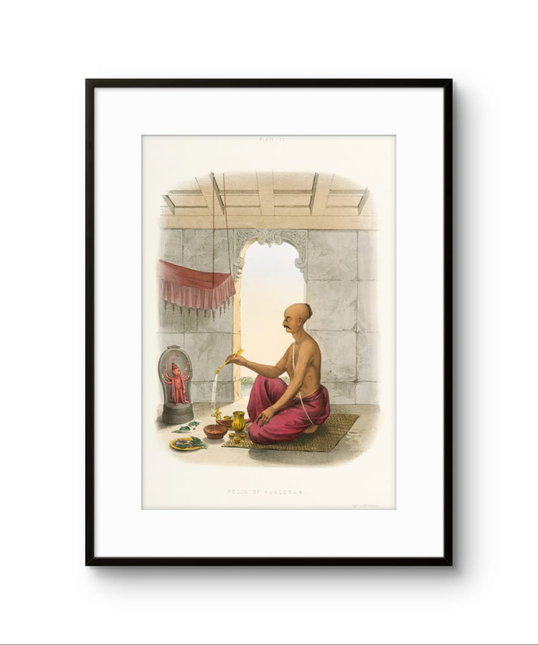 Brahmins performing Pooja - Set of 3