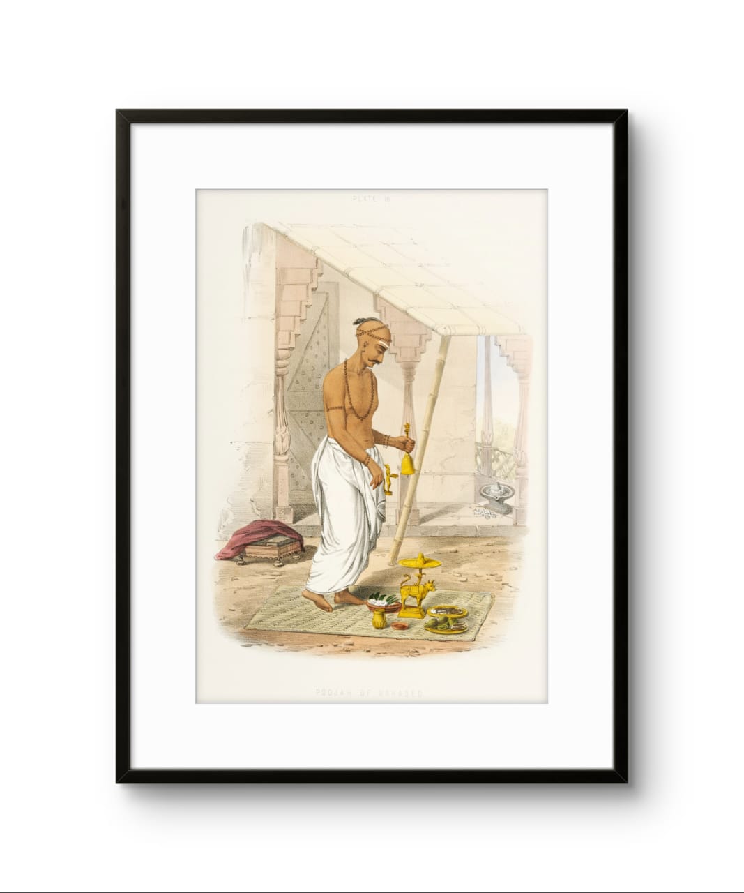 Brahmins performing Pooja - Set of 3