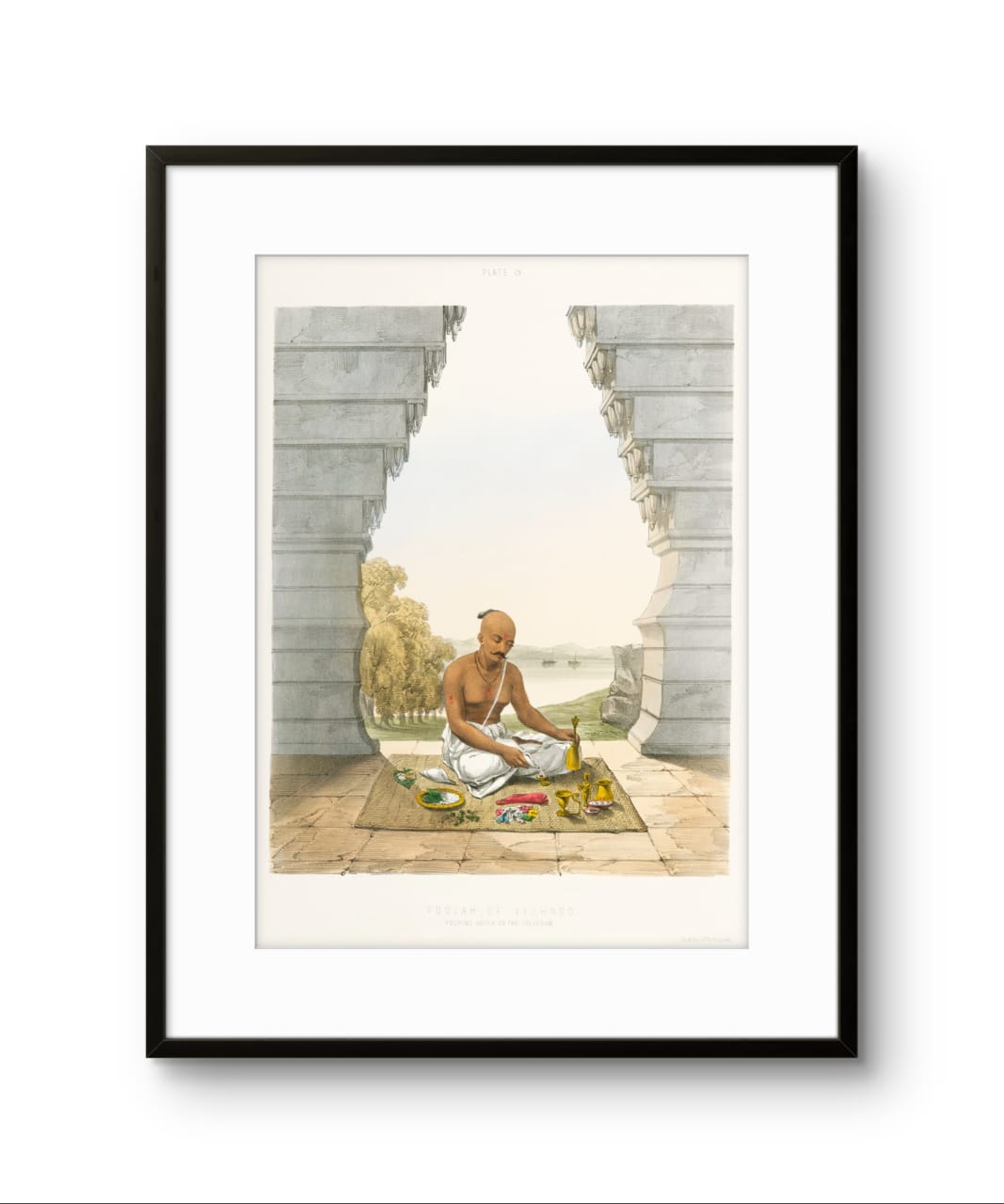 Brahmins performing Pooja - Set of 3