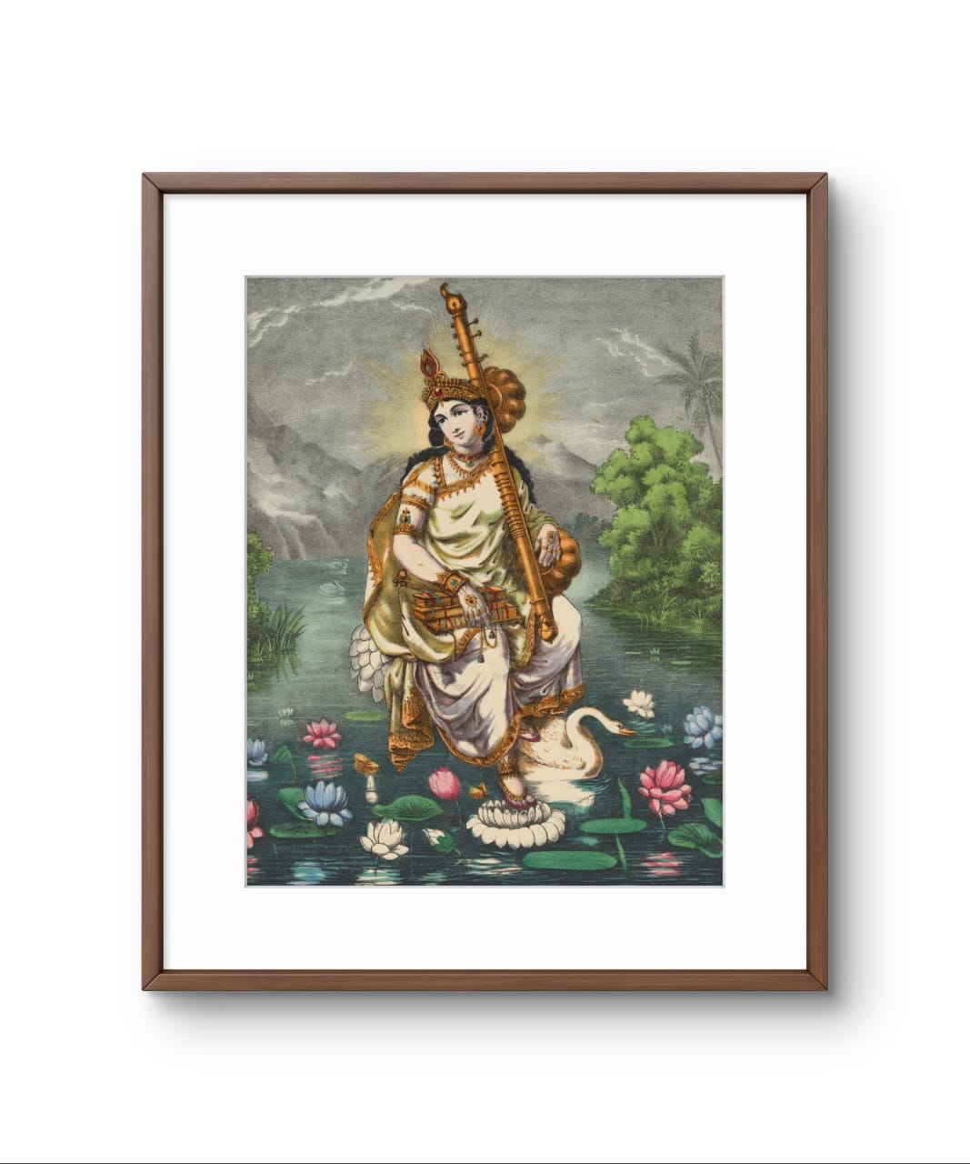 The Magestic Goddess Saraswati