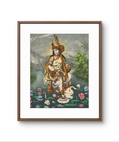 The Magestic Goddess Saraswati