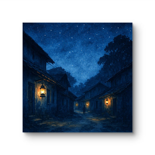 Village Street at Night