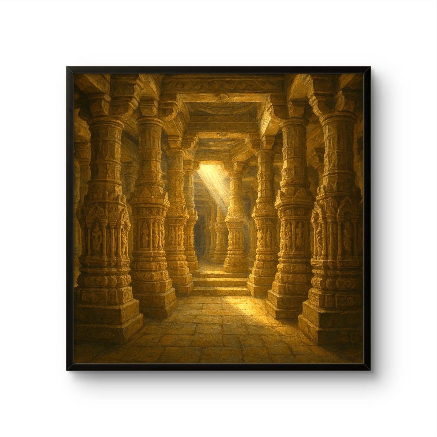 Morning Rays at a Jain Temple